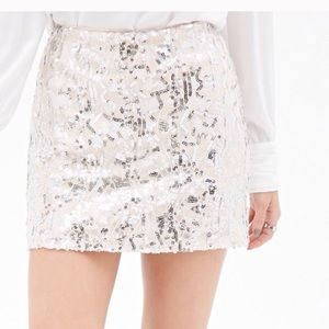 Forever 21 Sequins Mini Skirt.